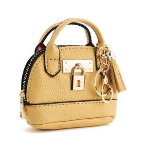 NEW Mini Purse Bag Charm Keychain Micro Pouch Cles Compact Mini Wallet Yellow